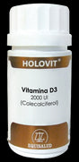 Holovit Vitamina D3 2.000 UI · Equisalud · 50 cápsulas