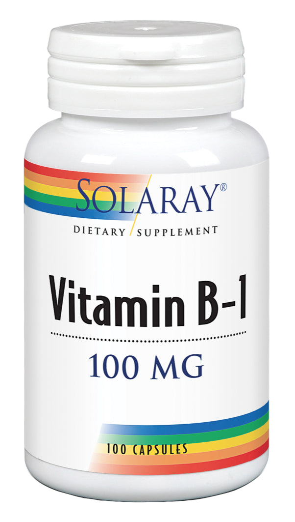 Vitamina B1 100 mg · Solaray · 100 cápsulas