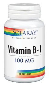 Vitamina B1 100 mg · Solaray · 100 cápsulas