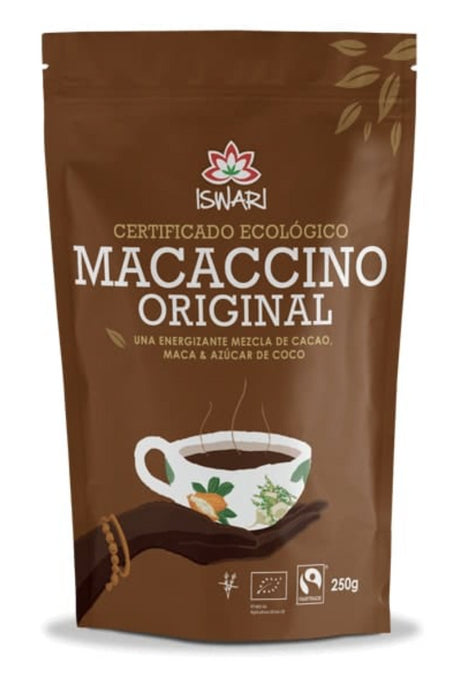 Macaccino Original BIO · Iswari · 250 gramos