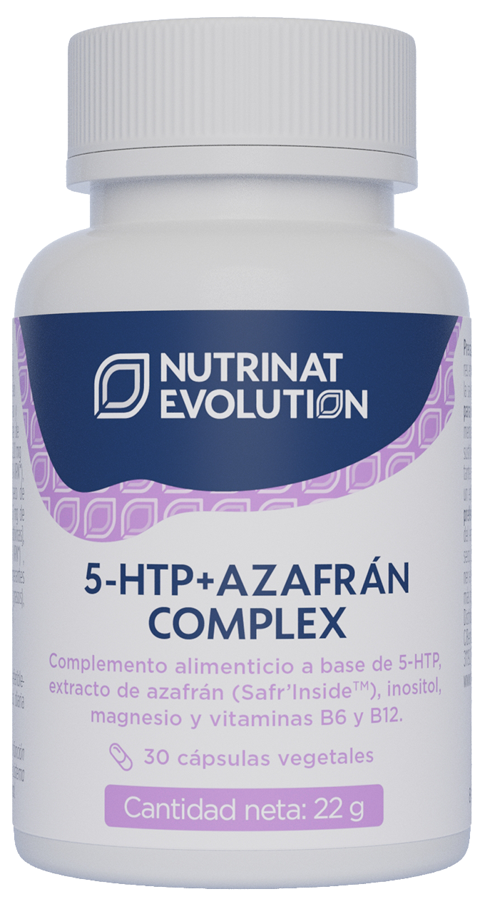 5 HTP + Azafrán Complex · Nutrinat Evolution · 30 cápsulas