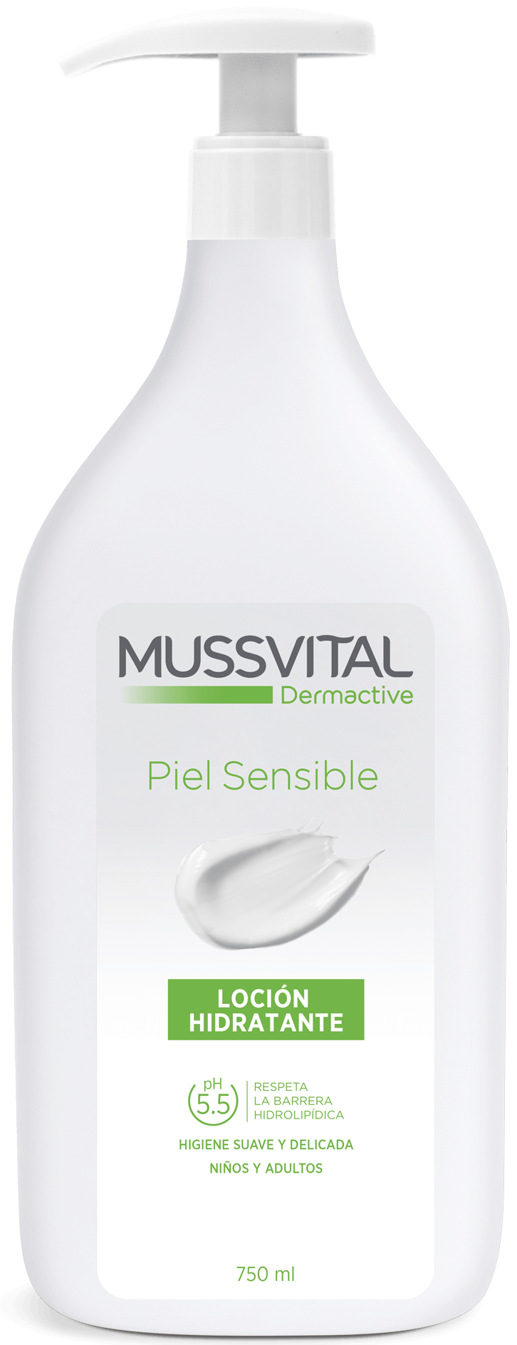 Mussvital Dermactive Loción Emoliente Piel Sensible · Mussvital · 750 ml