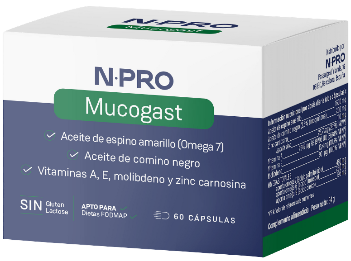 Mucogast · NPro Salud Intestinal · 60 cápsulas